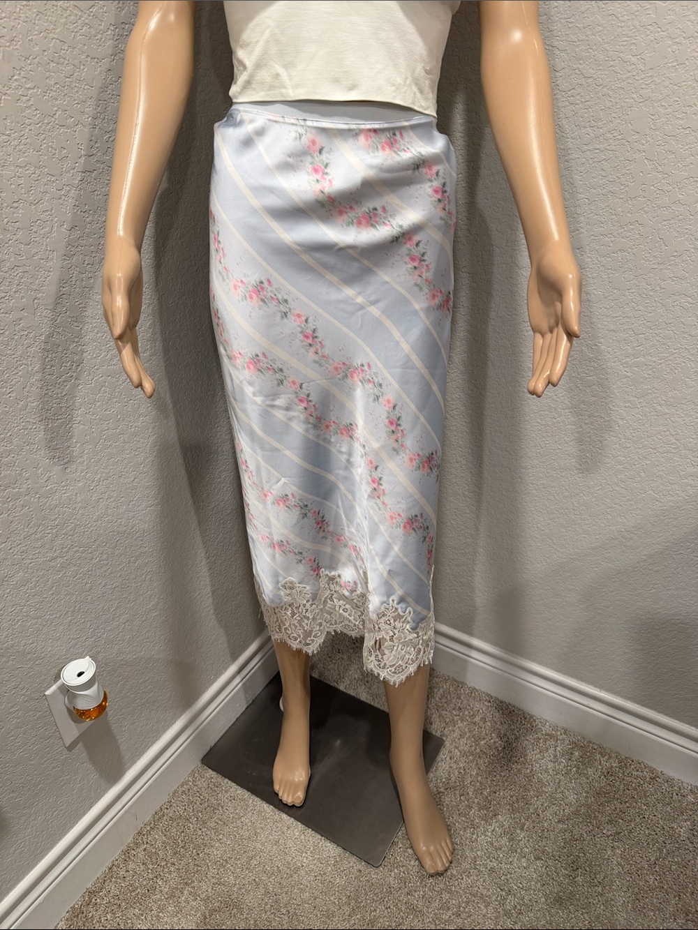 Love Shack Fancy floral print skirt